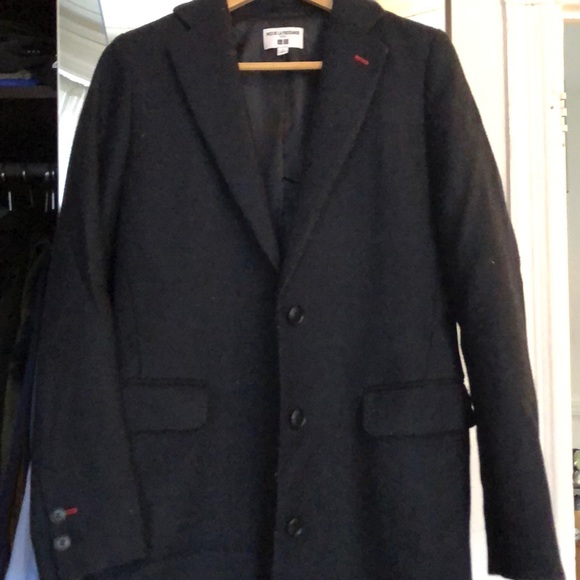 Uniqlo Navy Pea Coat - Picture 4 of 17